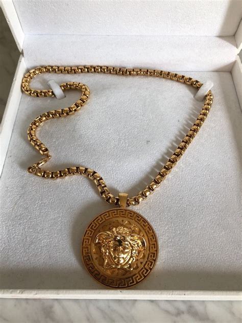 real versace chain for sale|versace gold necklace for men.